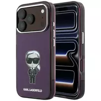 Karl Lagerfeld Case IML Ikonik Sketch Print MagSafe for iPhone 18 Pro Max / 17 Pro Max burgundy