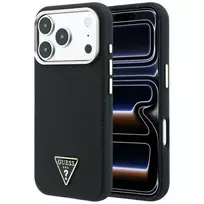 GUESS Case KevlarTriangle Logo MagSafe for iPhone 18 Pro Max / 17 Pro Max black