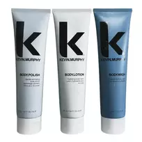 Kevin Murphy Set: Body, Hydrating, Body Wash, 100 ml + Body, Hydrating, Body Lotion, 100 ml + Body, Body Scrub, 100 ml