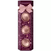 Baylis  AND  Harding Bath Bomb Set ( Wild Cherry  AND  Vanilla ) - Gift set of bath bombs ( 3 pcs )