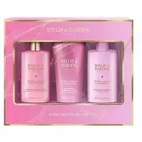 Baylis  AND  Harding Signature Collection Body Care Set ( Jojoba, Vanilla  AND  Almond Oil ) - Gift Body Care Set ( 3 pcs )