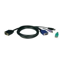 TRIPP LITE P780-010 USB/PS2 Combo Cable Kit for NetController KVM Switches B040-Series and B042-Series, 10 ft. (3.05 m)