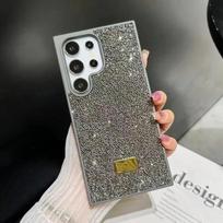 Prabangus Blizgantis Deimantinis Mirksintis Telefono dėklas, skirtas Samsung Galaxy S25 S24 S23 Ultra Plus, Pilna Apsauga, Atsparus Smūgiams, Kritimui Galaxy S24 gray