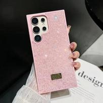 Prabangus Blizgantis Deimantinis Mirksintis Telefono dėklas, skirtas Samsung Galaxy S25 S24 S23 Ultra Plus, Pilna Apsauga, Atsparus Smūgiams, Kritimui Galaxy S25+ rožinė