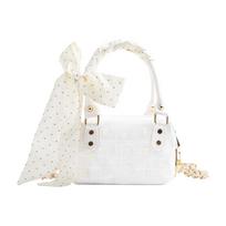 DIOR [Individualizuotas kosmetikos krepšys] Krūties Jinghe Taškeliai Juostelės Dekoracija Prancūziškas Romantizmas Švelnus ir Saldus Pojūtis Poliesterio Pluošto Laikymo Maišelis Nešiojamas balta