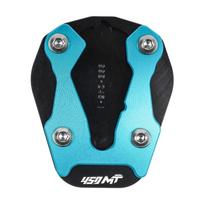 For CFMOTO 450MT MT450 CF 450 MT 2024 2025 2026 Motorcycles Kickstand Extension Foot Side Kick Stand Enlarger Plate Pad mėlyna