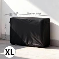 Sidabru dengtas audinys Oro kondicionieriaus uždangalas Atsparus UV spinduliams AC bloko uždangalas Lauko AC apsauga 2~L 2HP 96x40x70cm
