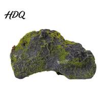 Realistic Landscape Rock for Terrarium Artificial Moss Rocks Landscaping Lightweight Faux Stone Decor Outdoor Path Garden Pond Backyard Simulation E gray