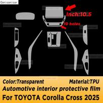 For TOYOTA Corolla Cross 2026 Panel Dashboard Navigation Automotive Interior Protective Film TPU Anti-Scratch Accessories FH1 RHD gray