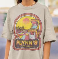 Tron Movie Flynn's Arcade Shirt - Kevin Flynn Tshirt,Jeff Bridges Shirt 120 yellow