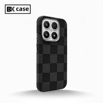 For Xiaomi 17 Case Fashion For MagSafe Magnetic Matte Relief Weaving PC Lightweight Hard Phone Back Cover Dustproof Bumper Xiaomi 17 black
