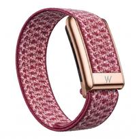 Woven Cashmere Nylon Elastic Wristband For Whoop 5.0 MG Houndstooth Replacement Strap Breathable Adjustable With Metal Frame For Whoop 5.0 pink