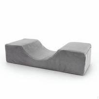 Blakstienų pagalvė Ergonomiška C formos blakstienoms, kosmetologams, grožio salonams, pilkos spalvos flanelė Gray Flannel Pillow