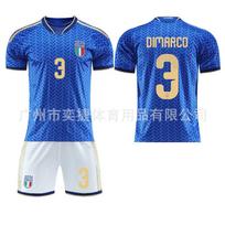 2026 World Cup Italy Home Football Jersey Set 18 Varela 14 Chiesa 3 Di Marco 2XL