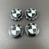 4 VNT. 68MM 56MM Automobilio rato centrinis dangtelis BMW E87 E36 E46 E60 E90 E91 E92 E93 F30 F20 M3 JX1 X3 X5 X6 X7 Automobilio priedai 4pcs 56mm juoda balta spalva