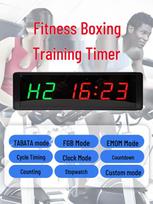 Powerlifting & Bodybuilding Interval Timer with Stopwatch & Alarm Blue Timer (AU Power + English Remote) white