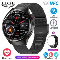 Smart Watch GT4 Waterproof Sports Watch Bluetooth Call Heart Rate Health Monitor Smartwatch for Men Black