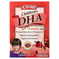 iHerb Kids' DHA IQ Fish Formula Lutein-Infused Strawberry Flavor Chewable Softgels 50 Tablets 1 pcs