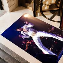 Elvis Presley pasirodymų kilimas Tinka koridoriams, svetainėms, lauko prieangiams Neslystantis kilimėlis Anime biuro dekoras Puiki dovana moterims/vyrams 40cmx60cm