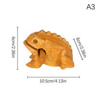 Laimingas Tailandas Mediena Tailandas Tradiciniai amatai Mediniai Lucky Croaking muzikos instrumentai Namų biuro stalo dekoras Lucky Frog Amatai orange