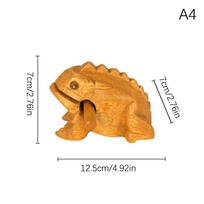 Laimingas Tailandas Mediena Tailandas Tradiciniai amatai Mediniai Lucky Croaking muzikos instrumentai Namų biuro stalo dekoras Lucky Frog Amatai
