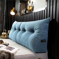 Galvūgalio pagalvė Skausmą malšinanti sofa Juosmens pagalvėlė Pleišto formos miego pagalvė Lovos pagalvė 80 * 50 * 20cm mėlyna