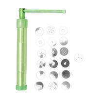 Sugar Paste Extruder Pottery Clay Extruders Cake Fondant Decorating Tool Set with Interchangeable beige