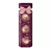 Baylis & Harding Bath Bomb Set ( Wild Cherry & Vanilla ) - Dárková sada šumivých koulí do koupele ( 3 ks )