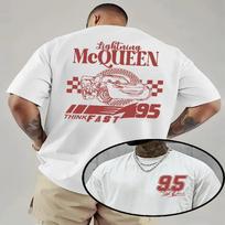 2025 Summer Fun Sally Lightning McQueen Car 100 Pure Cotton Loose Comfortable and Casual Couple Love Gift Tshirt 4XL white