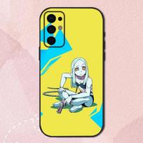R-Rebecca C-Cyberpunk-g Edgerunners Phone Case For Samsung S24,S21,S22,S23,S30,Ultra,S20,Plus,Fe,Lite,Note,10,9,5G Black Shell Samsung S21lite blue