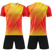 2026 Naujas personalizuotas futbolo marškinėlis vyriškas vaikų trumpomis rankovėmis futbolo uniformos varžybų treniruočių sportinis kostiumas marškinėlis L red