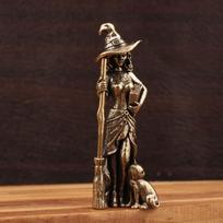 Maginio Mėnulio Ragana Statulėlė Žalvarinė Būrėjo Figūrėlė Namų Dekoro Ornamentas Svetainės Įėjimo Dekoravimui 1 brown