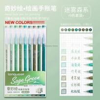 GuangNa 12/132 colors Dual Tip Marker Pen Set,Direct Liquid Acrylic Marker Pens,Student DIY Graffiti Painting Pen Stationery pink