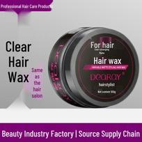 DEQRQY Matte Styling Hair Wax for Salon Use - Volumizing & Versatile Versatile Hair Wax (Transparent Gel) gray
