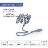 Wakytu Anti-Escape Harness Vest for Small Dogs and Cats gray