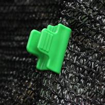 24 vnt. Plastikinis šiltnamio plėvelės spaustukas Sodo įrankis Šiltnamio priedai 11 mm vamzdeliui green