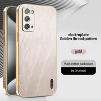 For Samsung Galaxy Note 20 20 Pro 10 10 Plus  Full Lens Protection Phone Case with Gold Thread Texture and Anti-Fingerprint Galaxy Note 20 auksas