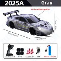 2026 Professional 1/24 RC Car 2.4G High Speed Drift 4WD Remote Control Car with Led Light Radio Controlled Racing Model Boy Toy Best Gifts with Handle pilka spalva