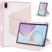Dėklas Huawei MatePad 11 5 su rašiklio laikikliu 360 besisukantis Akrilinis kietas planšetės dėklas Huawei Matepad 11.5 MatePad 11.5 2023 rožinė