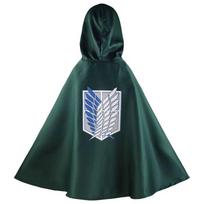 Anime Cosplay Kostiumai Didelis Apsiaustas su Gobtuvu Shingeki No Kyojin Žvalgybos Legionas Žalias Apsiaustas Vyriški Drabužiai XL gray