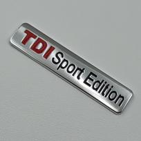 3d Metal Logo VDYR2 Tdi Sport Edition Emblem Rear Trunk Badge Car Sticker for Volkswagen gray