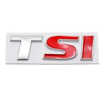 3D Metal TSI Letter Rear Trunk Emblem HDXGR Badge Stickers Decal Car Styling For VW Polo Golf 5 6 7 CC Passat B5 B6 Bora Volkswagen 80x25mm