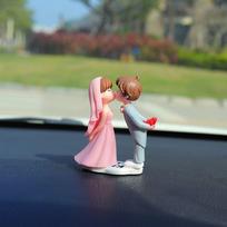 Kiss Balloon Car Ornaments Wedding Dress Kiss Balloon Action Figure  Center Console style 6
