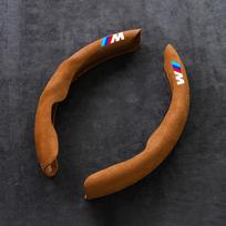 Automobilio vairo apdangalas Suede Oda Neslystantis BMW M emblemai E46 E36 E34 F10 E90 F30 E60 F30 E53 E30 E92 E87 Priedai