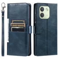 Dėklas Xiaomi Redmi Note 17 Pro Max 5G Retro PU odos atverčiamas piniginė telefono dėklas su daug kortelių lizdų Redmi Note 17 Pro Max 5G