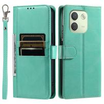 Dėklas Xiaomi Redmi Note 17 Pro Max 5G Retro PU odos atverčiamas piniginė telefono dėklas su daug kortelių lizdų Redmi Note 17 Pro Max 5G