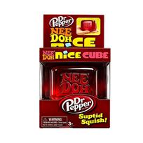 NeeDoh Nice Cube Sensorinis minkštas žaislas Super minkštas Fidget žaislas Streso mažinimo nerimo žaislas Vaikams ir suaugusiems Raudonas ledo kubelis 1pcs(Color box packaging) black