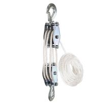 1Pcs Polyethylene Rope Rope Pulley Hoist Pulley Block Hoist  for Light Duty Lifting