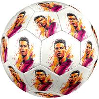 Ronaldo legendinis 7 numeris Dydis 5 Futbolo mašininio siuvimo kamuolys Patalpų/Lauko treniruotėms ir varžyboms Staigmenų kolekcijos dovana zq orange