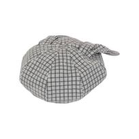 Big Head Circumference Plaid Beret Versatile Spring Painter Cap Versatile Women Artist Hat  Girls pilka